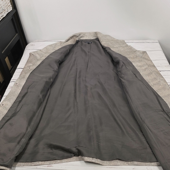 Eileen Fisher Disguise Jacquard Jacket Coat Buttercream Blush S - Picture 4 of 8